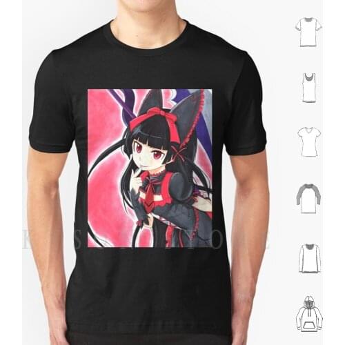Rory Fanart T Shirt Diy Big Size Cotton Rory Fanart Anime Gate Gate Jieitai Kano Chi Nite Kaku Tatakaeri Rory Loli Kawaii