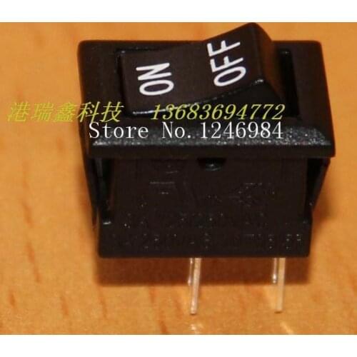 [SA]Ultra-small power switch -Taiwan group LIGHT ON-OFF rocker switch Single black rocker switch MRA--100PCS/LOT