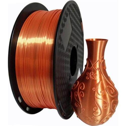 3D Printer Filament Silk Texture Feeling Gold 1.75mm 1KG Silky Rich Luster PLA Golden Silver Blue 3d Printing Materials