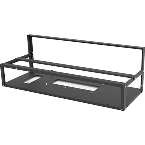 Stackable Open Mining Rig Frame Stainless Steel Case Crypto Coin Bit coin Rack Mining ETH/ETC/ZEC Accessories for 6/8/12 GPU