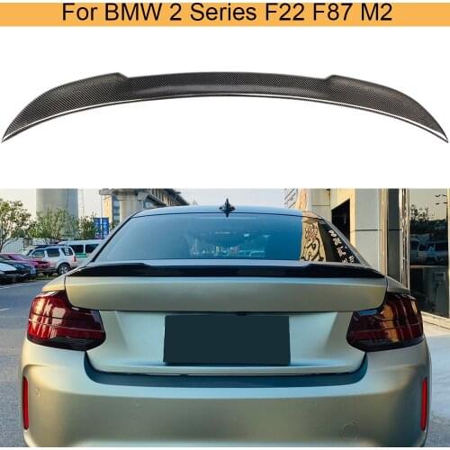Car Rear Trunk Boot Lip Wing Spoiler For BMW 2 Series F22 F87 M2 Base Sedan M Sport Coupe 2014 - 2019 Rear Spoiler Carbon Fiber