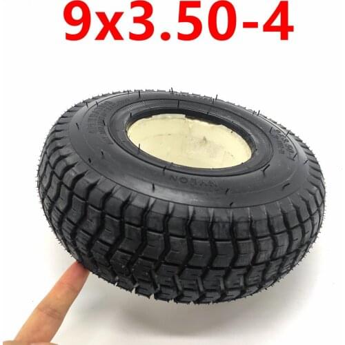 9x3.50-4 Solid Tire Fits Gas/Electric Scooter Electric Tricycle 9 Inch Explosion Proof 9*3.50-4 Solid Tubeless Tyre Accessory