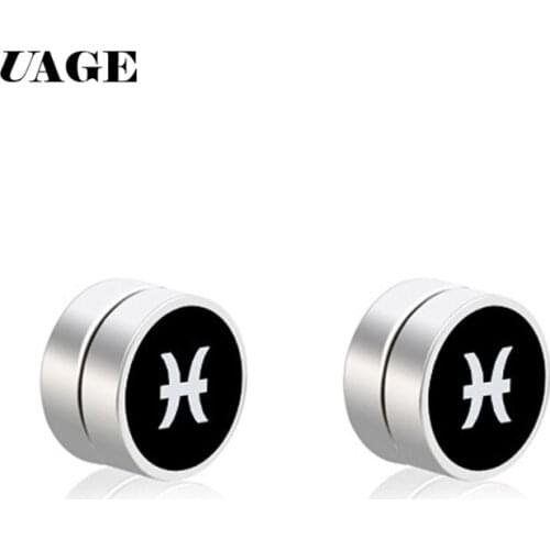UAGE 2019 1 Pair Stimulating Acupoints Healthy Stud Earring Weight Loss Magnetic Therapy Earrings Magnet in Ear Dropshipping