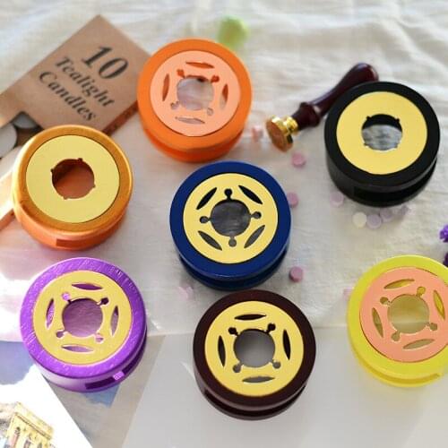 Retro Sealing Wax Furnace Stove Pot Wood Handle Sealing Wax Spoon for Wax Sealing Decorative Wax Stamp Craft Gift