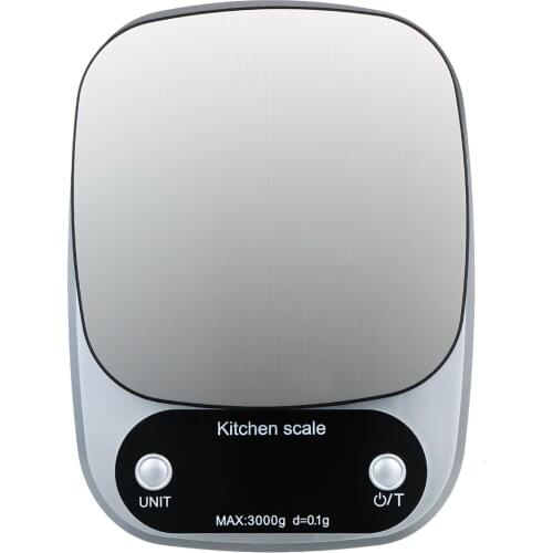 High Precision Digital Scale with Waterproof Surface 10kg/1g Portable Kitchen Scale Baking Scale for weighing Fruits Powders