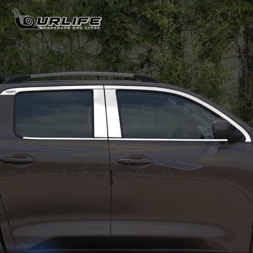 High-quality stainless steel Car window Decoration strip Body trim Car styling For GREAT WALL GWM POER UTE 2021 Accesssories