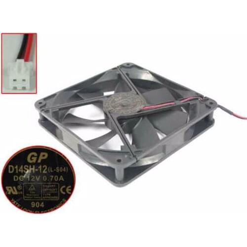 Yate Loon D14SH-12 DC 12V 0.70A 140x140x25mm 2-Wire Server Cooling Fan