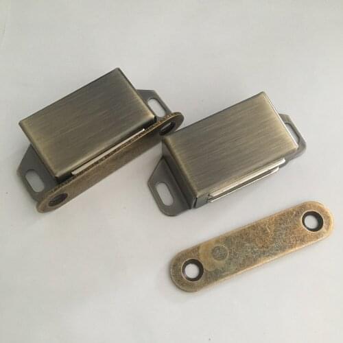 10pcs/Lot Magnetic Cabinet Catches Magnet Door Stops Door Closer With Screw For Closet Cupboard Furniture Hardware