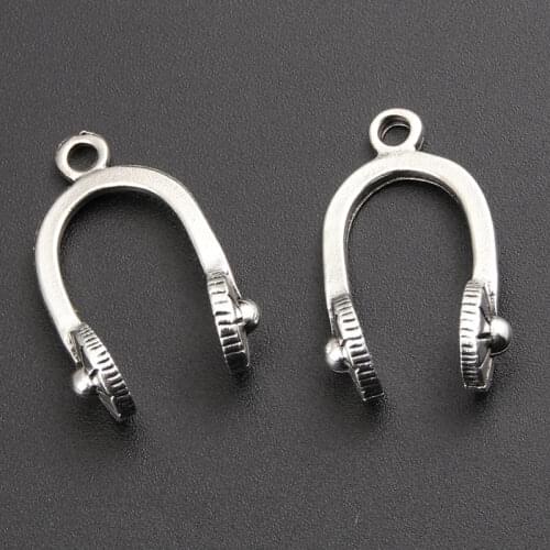 15Pcs Silver Color 3D Headphone Charms Music Instrument Headset Pendant Alloy Jewelry Finding Wholesale 28X14mm A1047