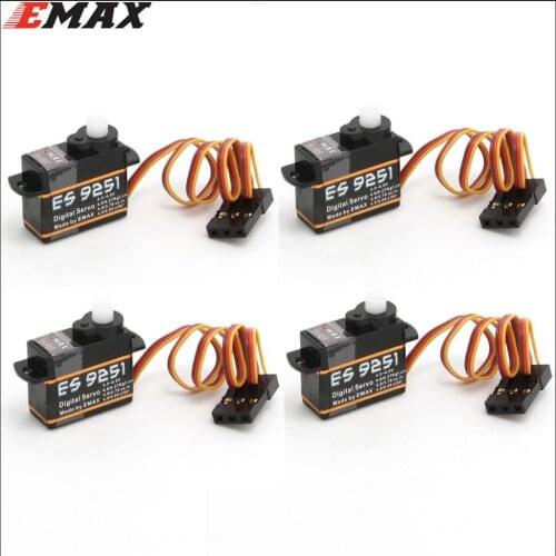 4pcs/lot Emax ES9251 2.5g Digital Servo RC servo 0.27kgf.cm For RC Helicopter Airplane Part (es08ma es08md es08a Wholesale)