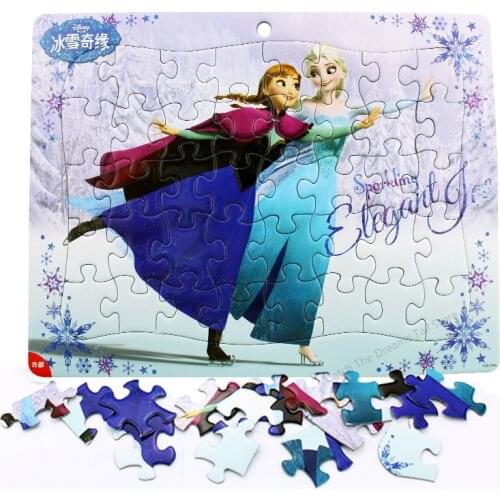 40pcs Disney Puzzle Mickey Mouse Princess Frozen Educational Toys Learning Toys for Children Toys for Children Puzzle