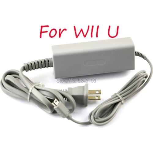 5pcs/lot Home Wall Power Supply Joystick US/EU Plug 100-240V AC Charger Adapter for Nintend Wii U Gamepad Controller