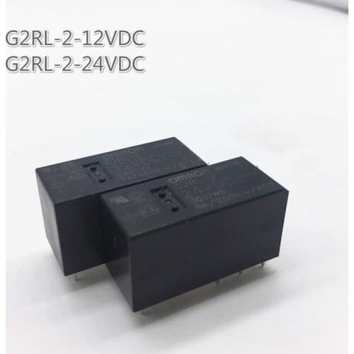 5pcs/lot New Relay G2RL-2 G2RL-2-5VDC G2RL-2-12VDC G2RL-2-24VDC G2RL 2 G2rl-2-12vdc G2rl-2 5V 12V 24V 8A 8PIN