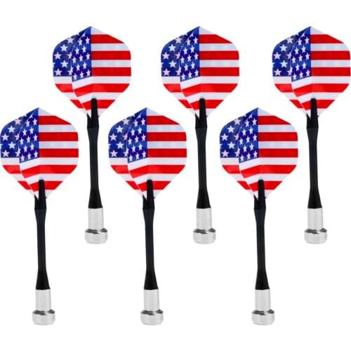 6/12 Pieces Magnetic Darts For Magnet Dart Board (National Flag)