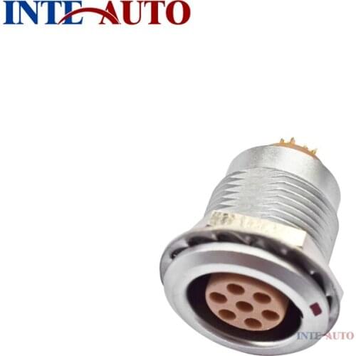 M9 0B series 7 pins Metal circular push pull panel Female Connector,panel mount socket EZGG.0B.307