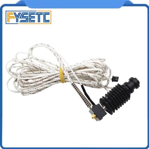 3D Printer Accessories Improved Hexagon Hotend Kit 0.4mm/1.75mm Straight Through Throat Extruder Hot End Kit