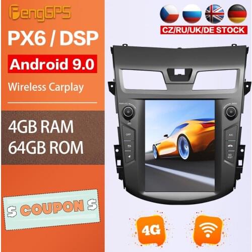 Android Radio For Nissan Teana 2013-2016 Carplay Multimedia Headunit GPS Navigation Car DVD Player IPS Touchscreen Bluetooth 5.0