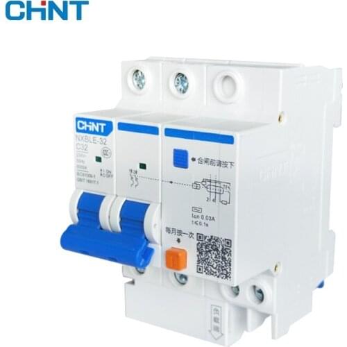 CHNT NXBLE-32 Residual current operated circuit breaker RCBO 6KA type C 2P 30mA 230 V 240V 50HZ 6A 10A 16A 20A 25A 32A
