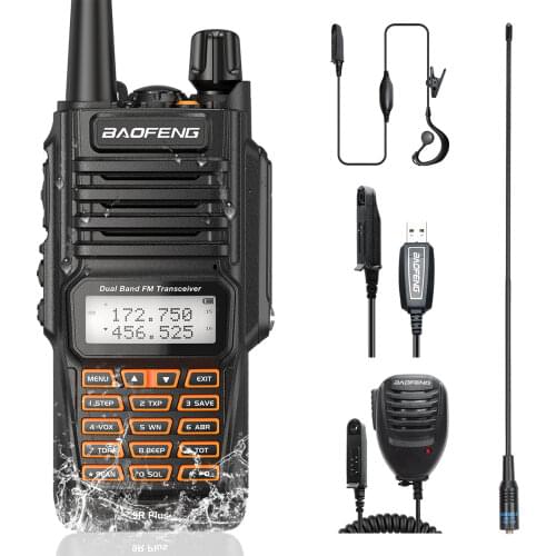 BAOFENG UV-9R Plus 10W Power IP68 Waterproof Dustproof Walkie Talkie Long Range Two Way Radio baofeng uv-9r plus HF Receiver