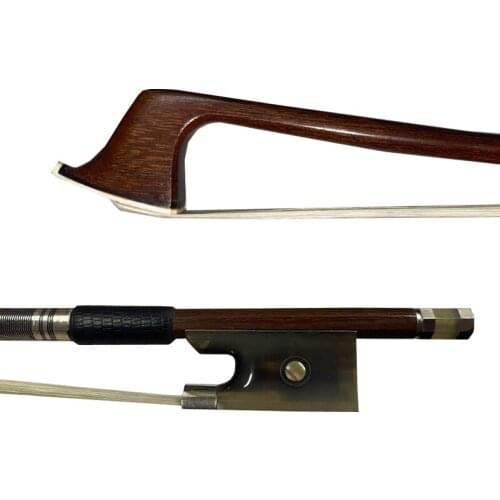 Freeshipping 1pcs professional Brazilwood white ox frog very nice Round Violin Bow White Horse Hair 4/4,3/4,1/2,1/4