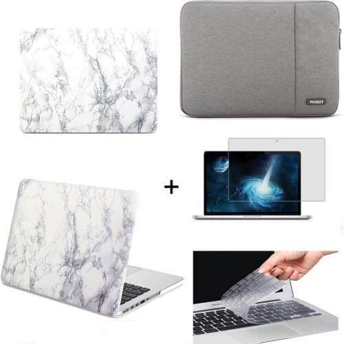 4in1 Laptop Hard case sleeve keyboard cover LCD For Macbook Pro Air Retina 11 12 13 15 inch laptop Bag Touch Bar A1990 / A2159