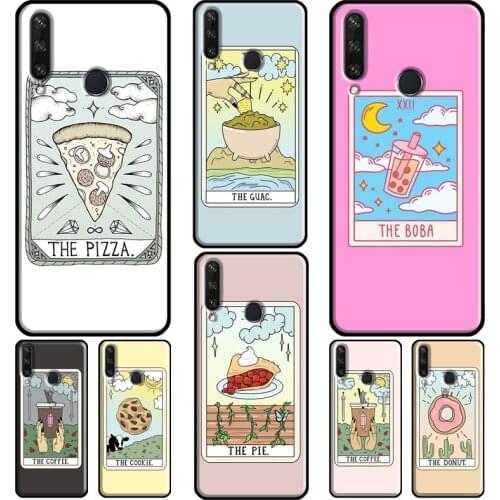CAKE COFFEE The Boba Tarot Card For Huawei Nova 5T 2i Phone Case For Huawei Y5 Y6 Y9 Y7 2017 2018 2019 Y6P Y5P 2020 Cover