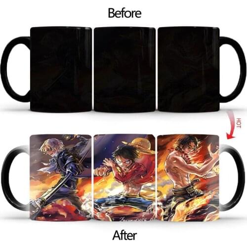 Man in the fire coffee mugs changing color mug fashion current gift cup mug boyfriend milk tea discoloration glass cups BSKT-018