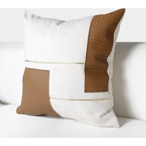 Retro Elegant Throw Pillow Cases High Grade Stitching Bedroom Sofa Bedside Decorative Pillows Luxury Backrest Bed Cushion Cover