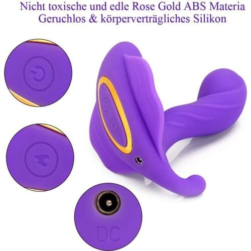 Soft Heating Wearable Butterfly Dildo Vibrator for Women Masturbator Clitoris Stimulator Female Anal Vibrator Sex Toys Panties