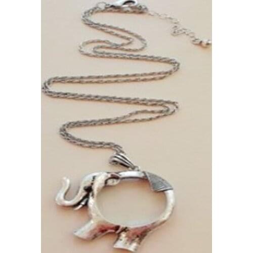 ZY DIY Functional Antique Silver Lucky Epelant Magnifier Magnifying Glass Monocle DIY Sewing Tools