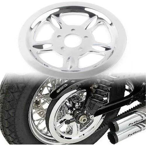 Chrome Motorcycle Rear Pulley Cover For Harley Sportster XL883 XL1200 Replacement #1201-0520