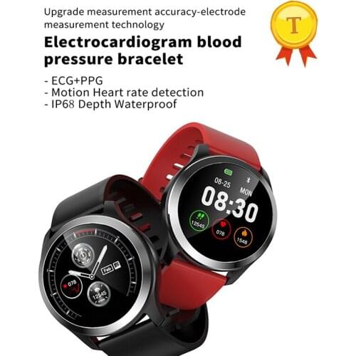 IP68 Waterproof electrocardiogram Bracelet Fitness Tracker With ECG Heart Rate Blood Pressure Monitor Smart Watch pk MI Band 2 3