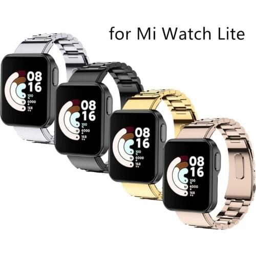 Stainless Steel Metal Watch Bands For -Xiaomi Watch Lite Bracelet Mesh Loop Replacement Strap For Mi Watch Lite Band Belt