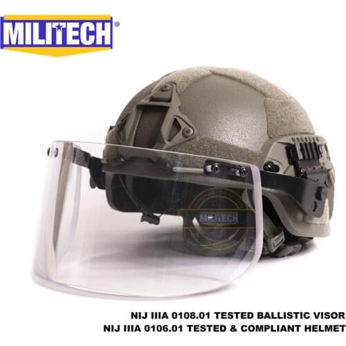 MILITECH FG MICH ACH ARC OCC Dial Liner NIJ level IIIA 3A Aramid Bulletproof DEVGRU Helmet With Tactical Ballistic Visor Se
