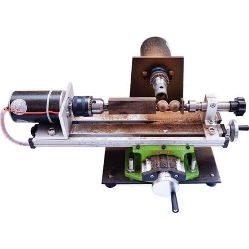 Miniature Buddha Beads Machine Car Ball Machine Small Lathe Sanding Polisher Automatic Drilling Home DIY Machining Tool Machine