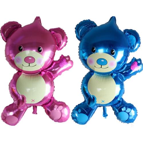 1PC new large Bear Cartoon Aluminum foil Balloons wedding Happy birthday Party decorations balloon kids toys