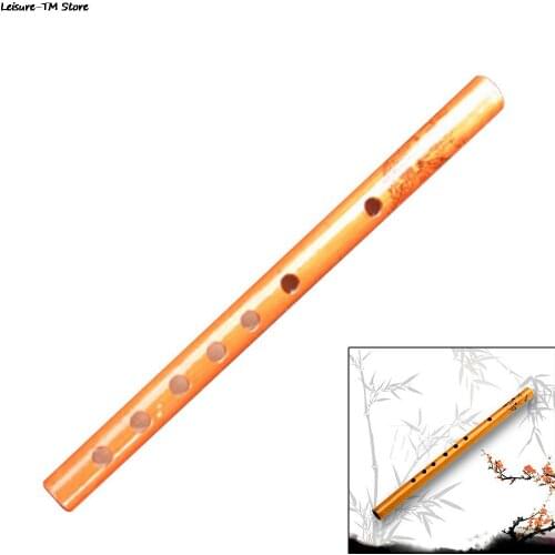 New Selling Chinese Traditional 6 Hole Bamboo Flute Clarinet Student Musical Instrument Wood Color Musical Instrument