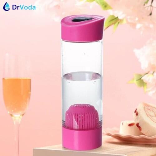 Portable 550ml Alkaline Ionizer Water Bottle BPA FREE Ultra Light Flask for Outdoor Travel Office Use pH 9 Low ORP