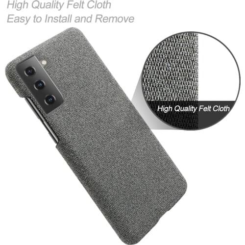 Anti-slip Thin Fabric Cloth Case For Samsung Galaxy S21 5G Anti-Drop Phone Cover for Galaxy S21 galaxy S 21 Plus Ultra S21