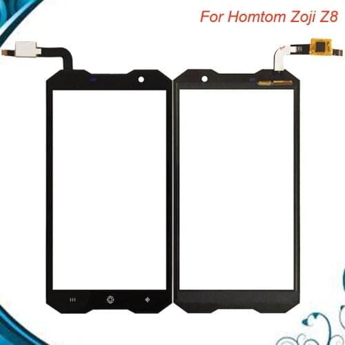 Tested OK For 5 inch HOMTOM Zoji Z8 Touch Screen Lens Sensor Touch Panel Replacement Mobile Accessories Black Color IN Stock