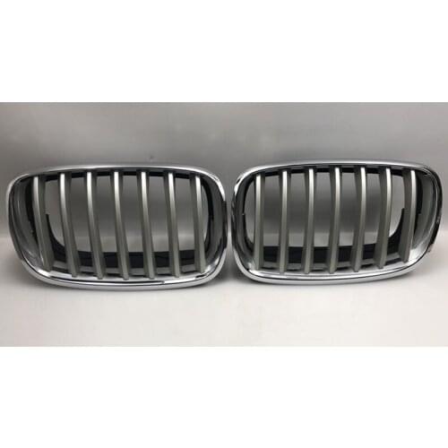 RQXR Front Bumper Grill Grille for BMW X5 E70 X6 E71 E72 2007-2013 , with Racing grills