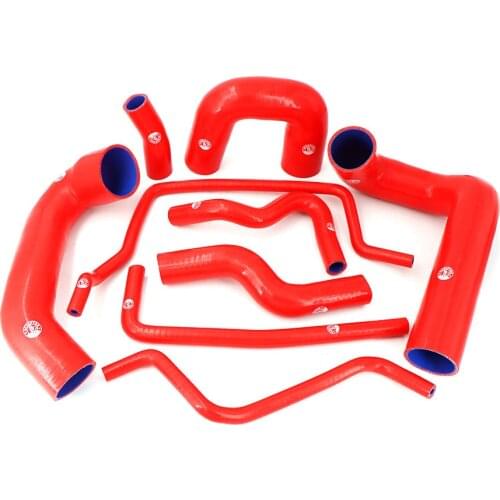 Silicone Boost Turbo Hose Kit for SAAB 93 03-07 (9Pcs) Red/Blue/Black