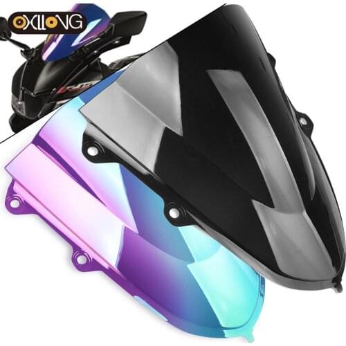 FOR YAMAHA YZFR15 V3 2017 2018 2019 2020 2021 Motorcycle screen Windshield Double Bubble Spoiler Windproof Windscreen Deflector