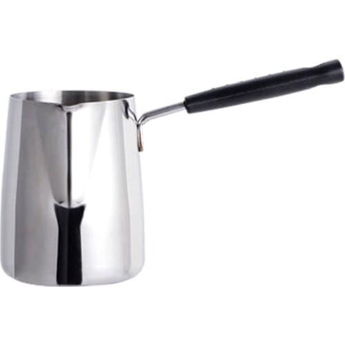 AXYC Long Handle Wax Melting Pot DIY Candle Soap Melts Pot Scented Wax Melts Metal Coffee Toroid Pitcher Latte Milk Frothing Jug