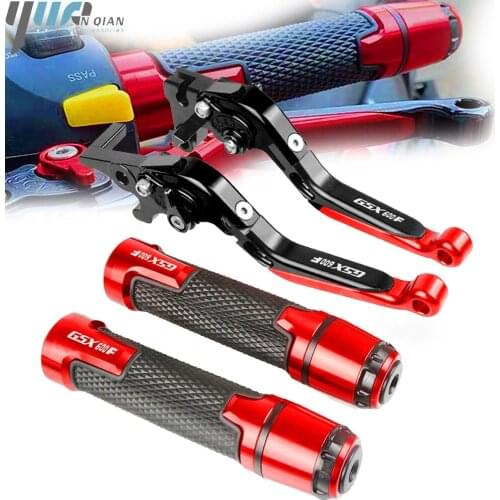 For SUZUKI GSX600F GSX 600F GSX600-F 1989-2007 1990 1991 Brake Clutch Lever Extendable Adjustable Motorcycle Hand Grip Handlebar