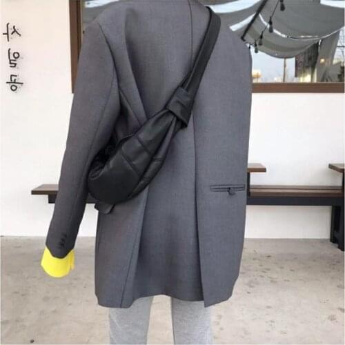 Spring Autumn Fashion Korean Work Wear British Style Loose Plate Fried Street Blazer Coat Women
