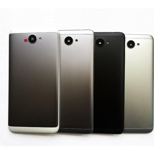 ZUCZUG New Original Metal Rear Housing Battery Cover For Huawei Y7 2017 Back Case With Camera Lens+Flash Light+Side Bottons