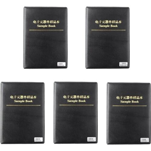 0201 0805 1206 0402 0603 1% SMD Chip Resistor 170values + Capacitor Sample Book