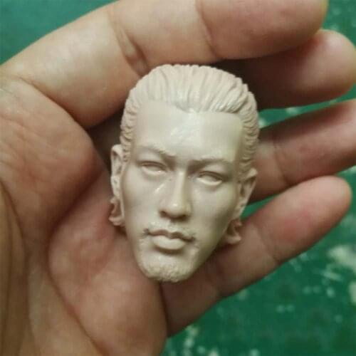 1/6 Asian Men Male Head Sculpt for 12''Action Figures Bodies