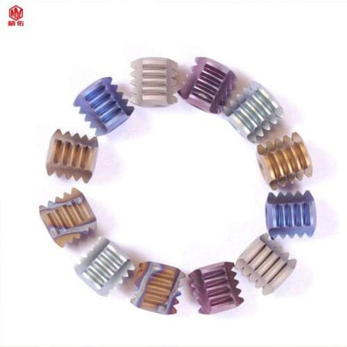 1PC Hot Sale! ! ! DIY Titanium Alloy Knife Bead Knife Lanyard Bead Paracord Parachute Pendant Outdoor EDC Multi-Tool Accessories